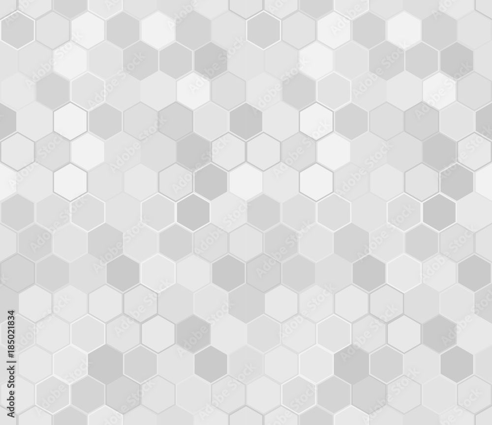 Colorful seamless pattern of hexagons