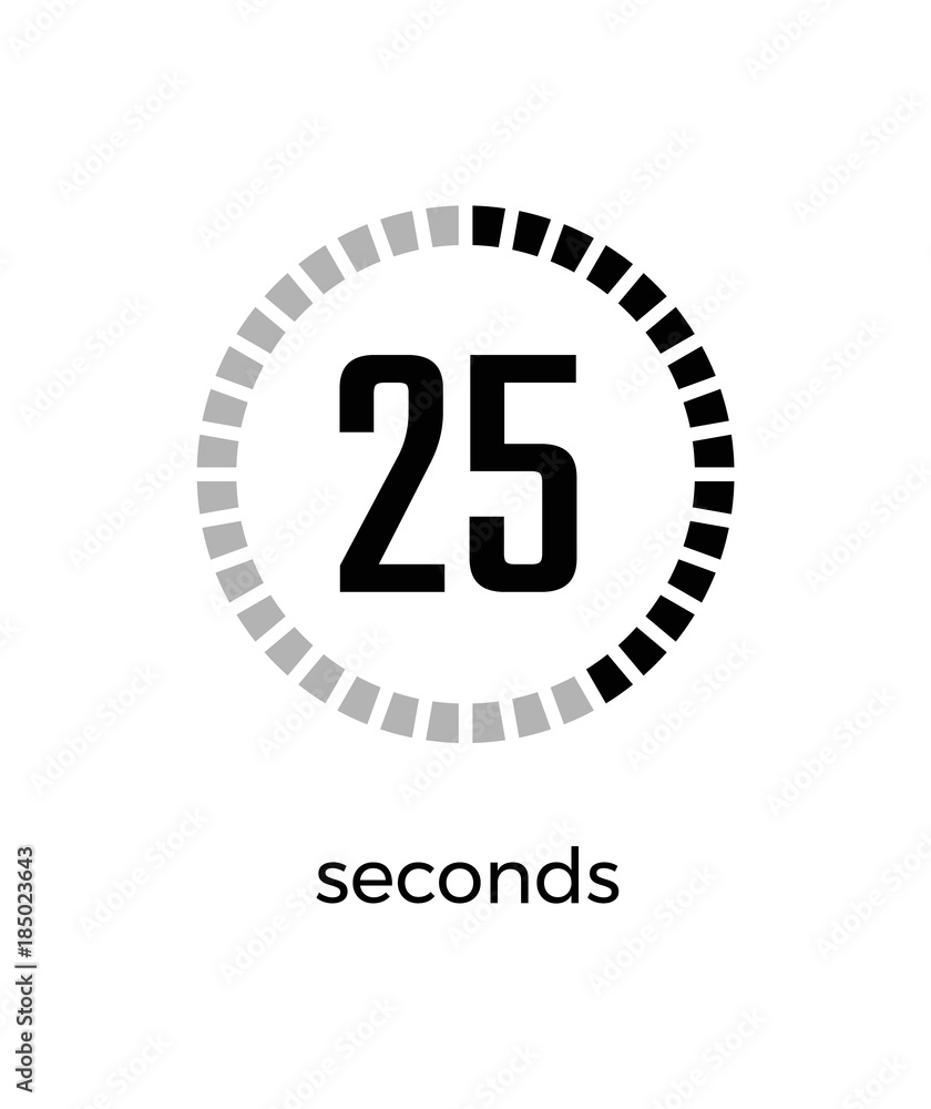 Fototapeta premium Closeup of Digital Timer on Vector Illustration