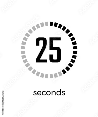 Closeup of Digital Timer on Vector Illustration