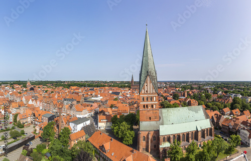 Aerial view of Luneburg, Germany