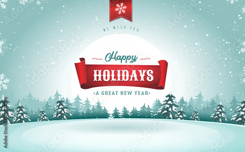 Happy Holidays Greeting Card