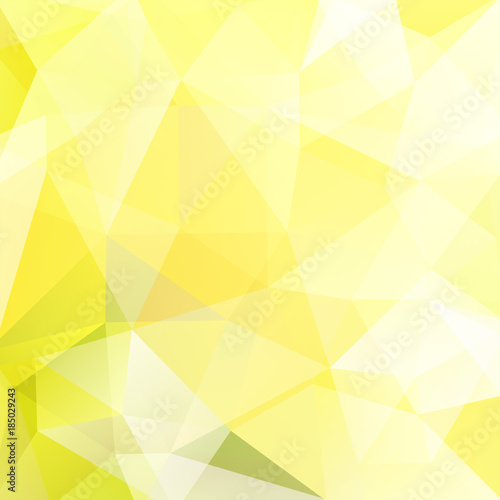 Abstract background consisting of yellow, white triangles. Geometric design for business presentations or web template banner flyer. Vector illustration