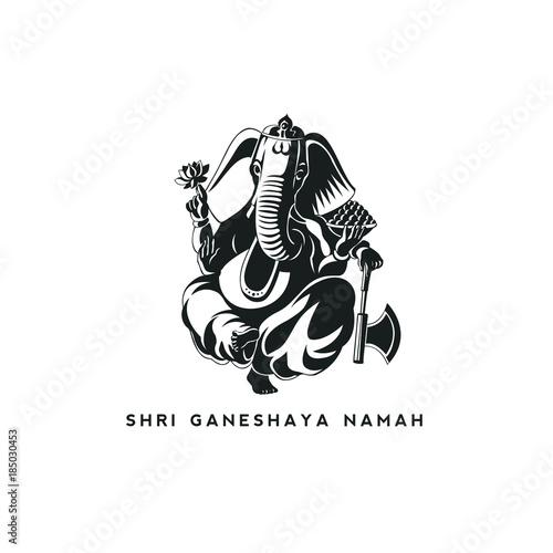  Vector illustration of Lord Ganesha