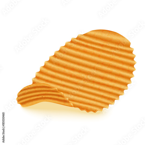 Potato chips ribbed