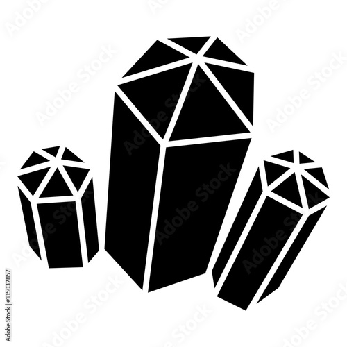 Diamond icon, simple style