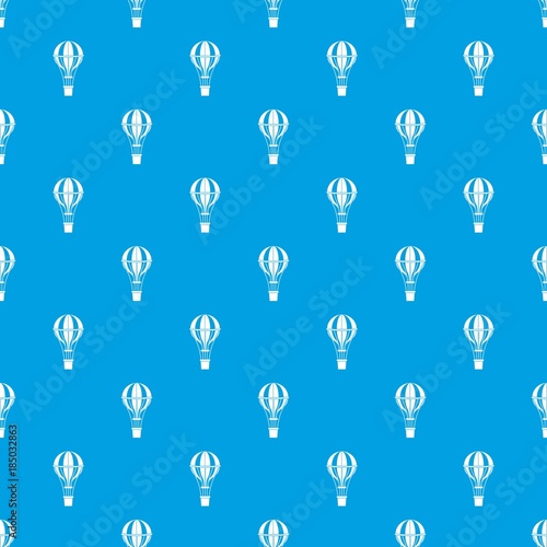 Air balloon journey pattern seamless blue