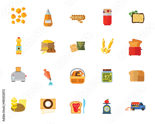 Cooking icon set