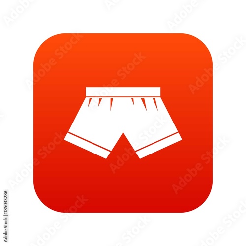 Male underwear icon digital red