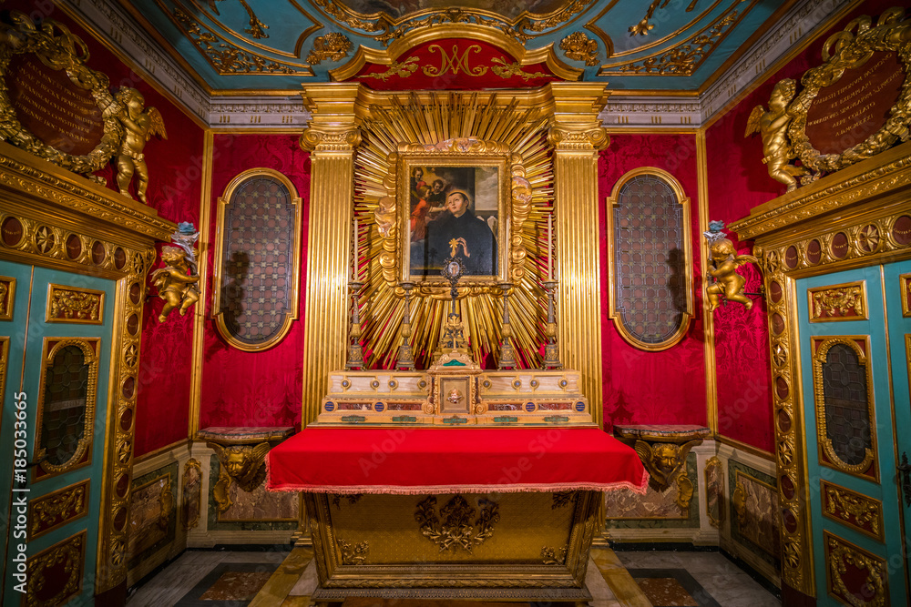 Obraz premium Saint Stanislaus chapel in the Church of Saint Andrew's at the Quirinal in Rome. 