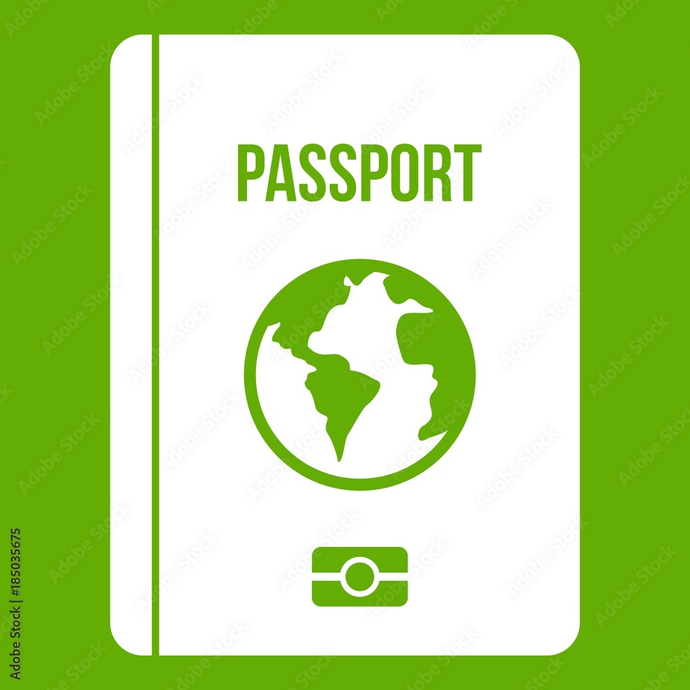 Passport icon green