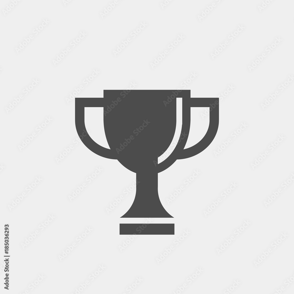Trophy flat vector icon. Champions flat vector icon Trophy flat vector icon. Champions flat vector icon