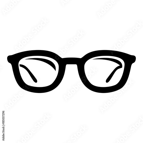 Glasses icon, simple style