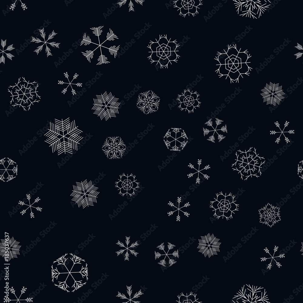 vector snowflakes seamless pattern vector snowflakes seamless pattern