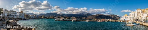 Panorama of Karpathos port, Pigadia