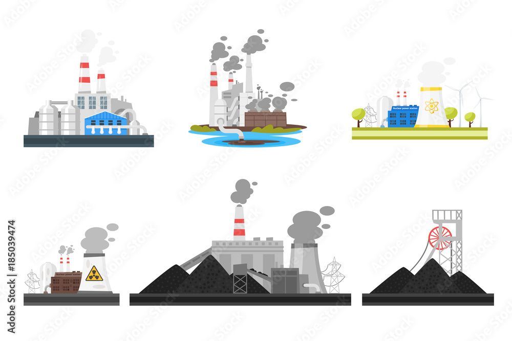  set of industrial plants