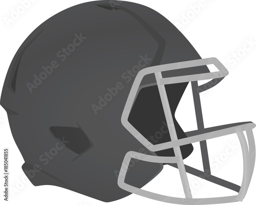 American football helmet. vector illustration