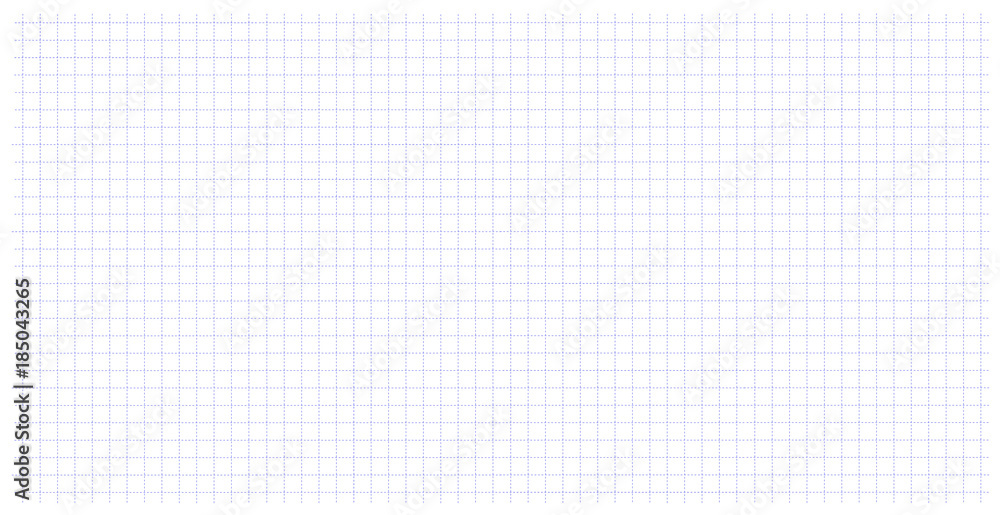 Square wide grid pattern art blue color in dotted line. Wide grid design for print. Education. School notebook paper grid art in a cage. Dotted line table. - obrazy, fototapety, plakaty 
