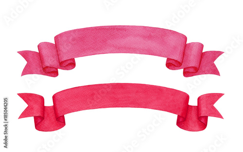 Set of watercolor banners.