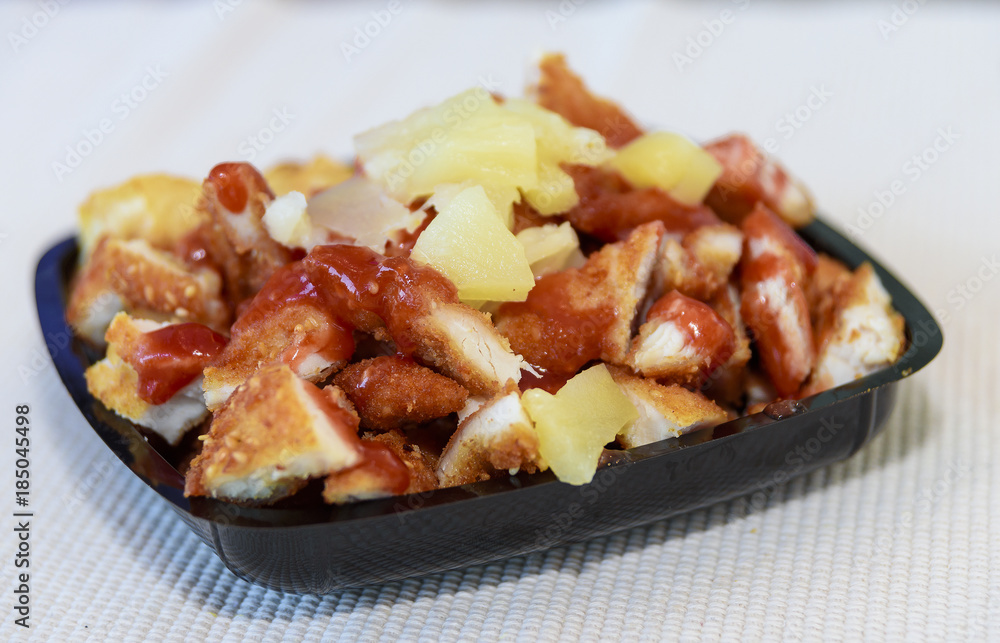 Chinese chicken with potatoes in sweet sauce Chinese chicken with potatoes in sweet sauce