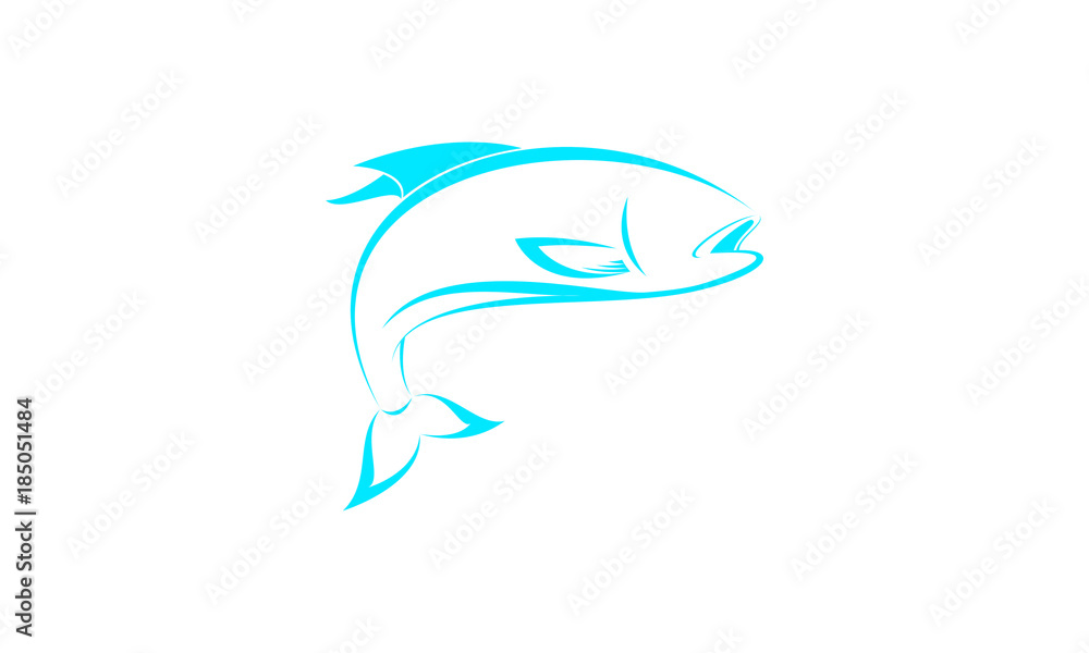 Fototapeta premium Fish logo template
