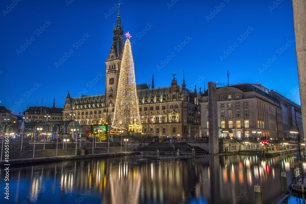 Christmas time in Hamburg Germany