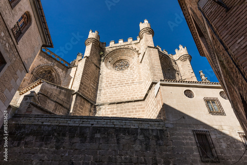 The cathedral of Toledo is one of the three 13th-century High Gothic cathedrals in Spain 