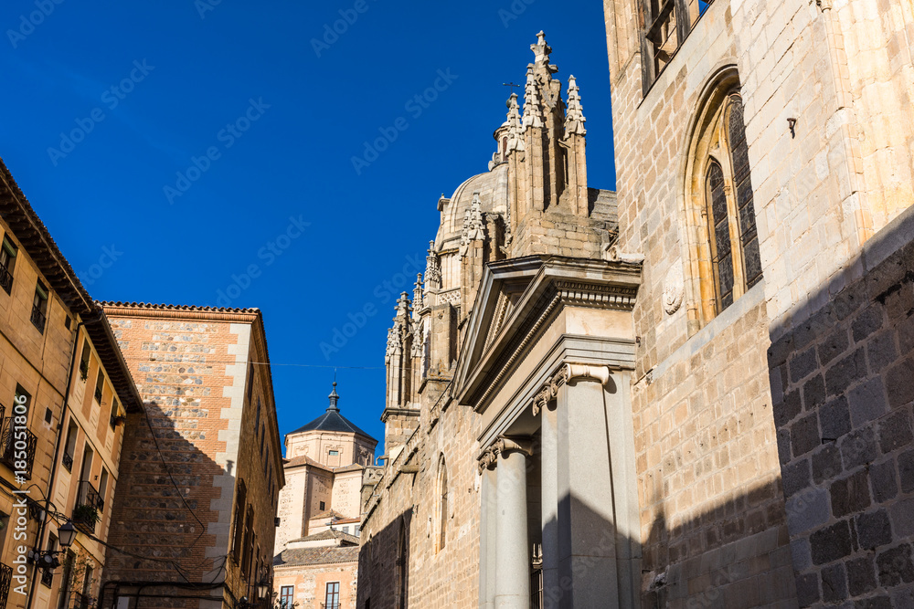 The cathedral of Toledo is one of the three 13th-century High Gothic cathedrals in Spain 