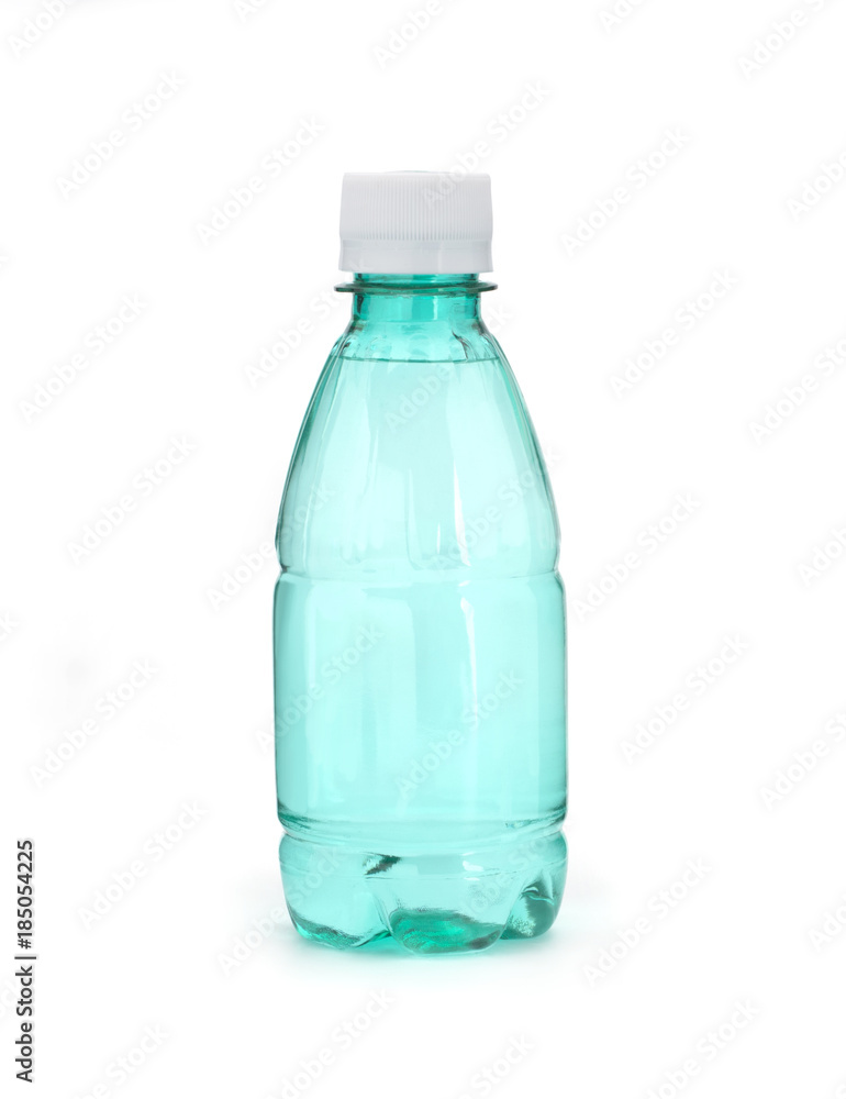 Plastic water bottle on a white background Plastic water bottle on a white background