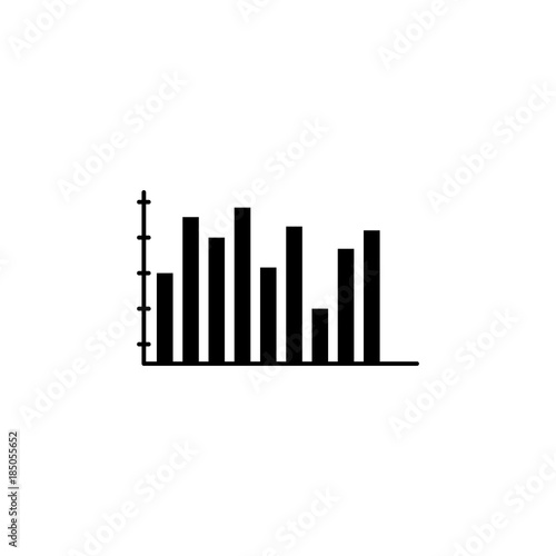 Colomn chart Icon. Trend diagram element icon. Business analytics concept design. Signs and symbols collection icon for websites  web design  mobile  info graphics