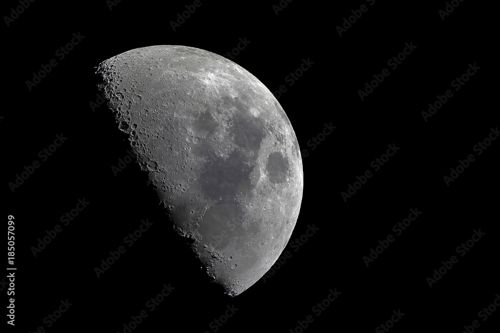 Half moon with sharp details