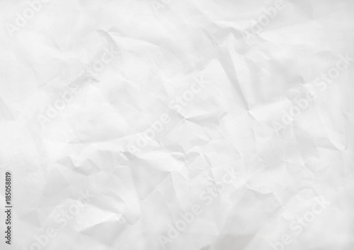 Weiße knittrige Papiertextur als Hintergrund