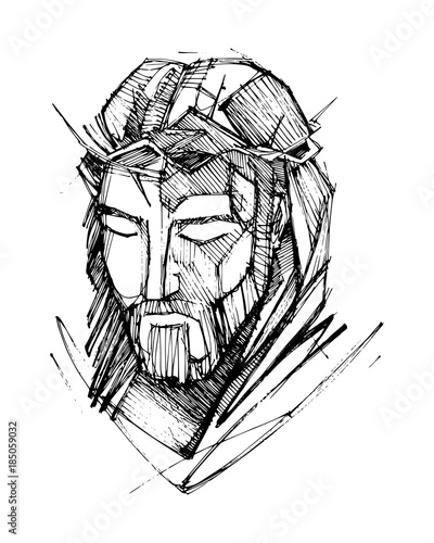 Jesus Christ Face at his Passion
