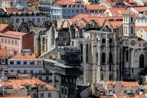 Santa Justa Lift and the Carmo Convent Ruins