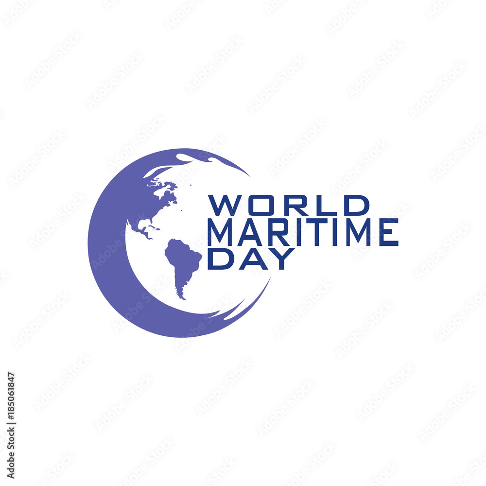 World Maritime Day vector template design World Maritime Day vector template design