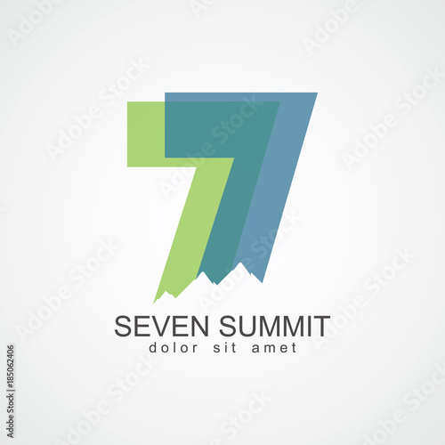 Seven Summit Vector Template Design