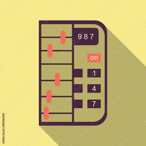 Calculator icon vector. Savings, finances sign. Flat style for graphic design. photo