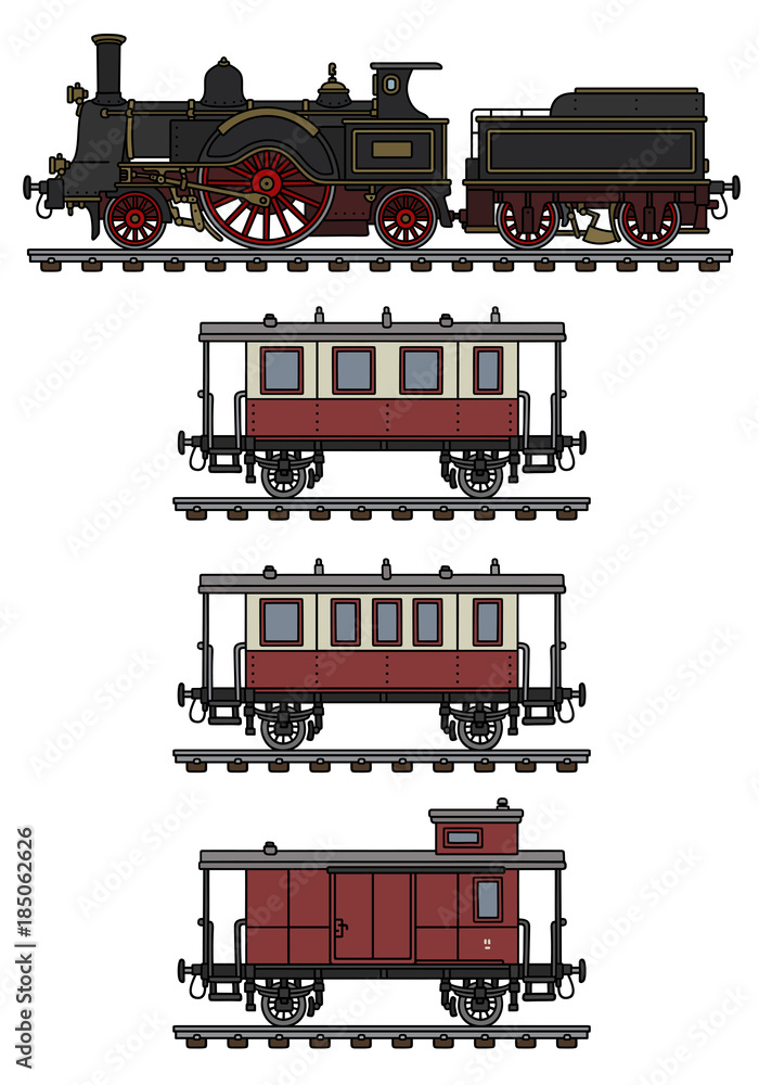Obraz premium Vintage steam train