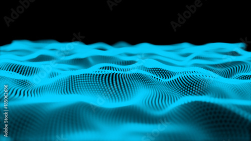 Digital cyber particles for head up display background.