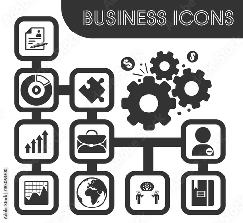 Business icons set