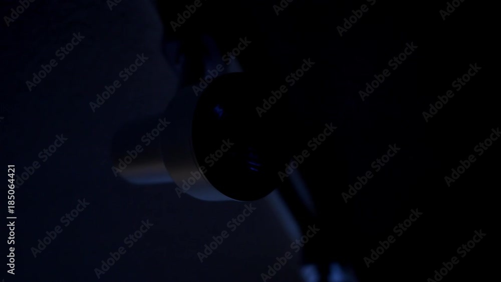 Beautiful Modern Track Lighting turns off in an office or studio - close up Beautiful Modern Track Lighting turns off in an office or studio - close up