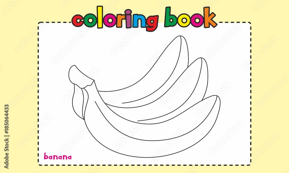 Banana Coloring Book For kids/children