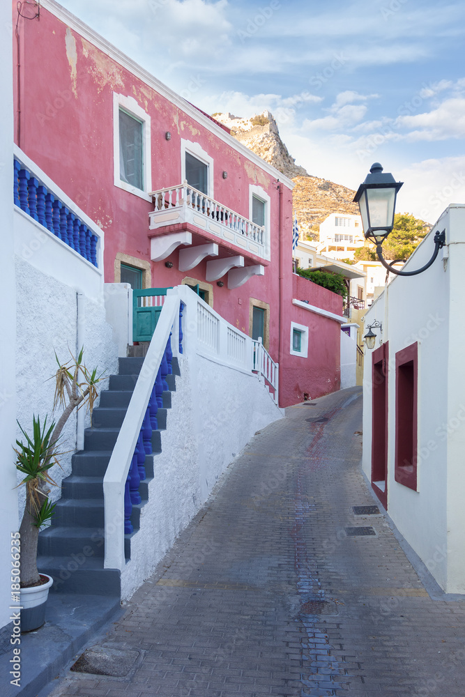 Fototapeta premium Architecture in Leros island, Dodecanese, Greece