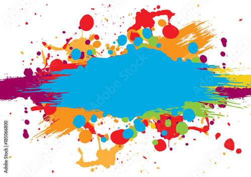 abstract vector splatter color background. illustration vector design