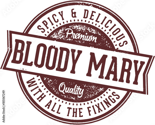 Bloody Mary Cocktail Bar Sign