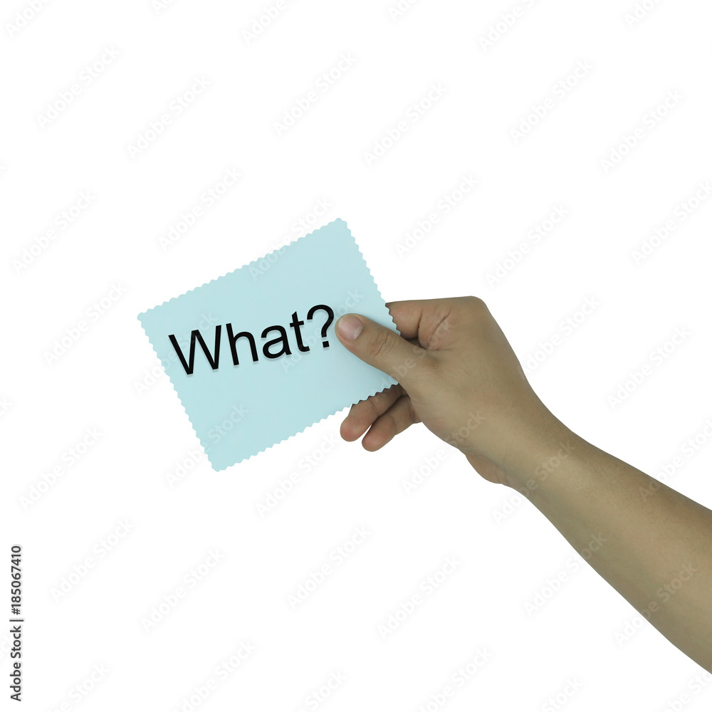 Hand of the businessman holding a paper note and have what text isolated on white background. Hand of the businessman holding a paper note and have what text isolated on white background.