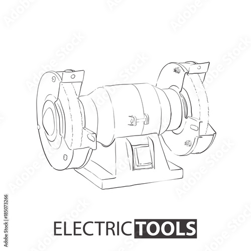 electric sharpener on a white background