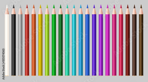 set of a real color wood pencil 