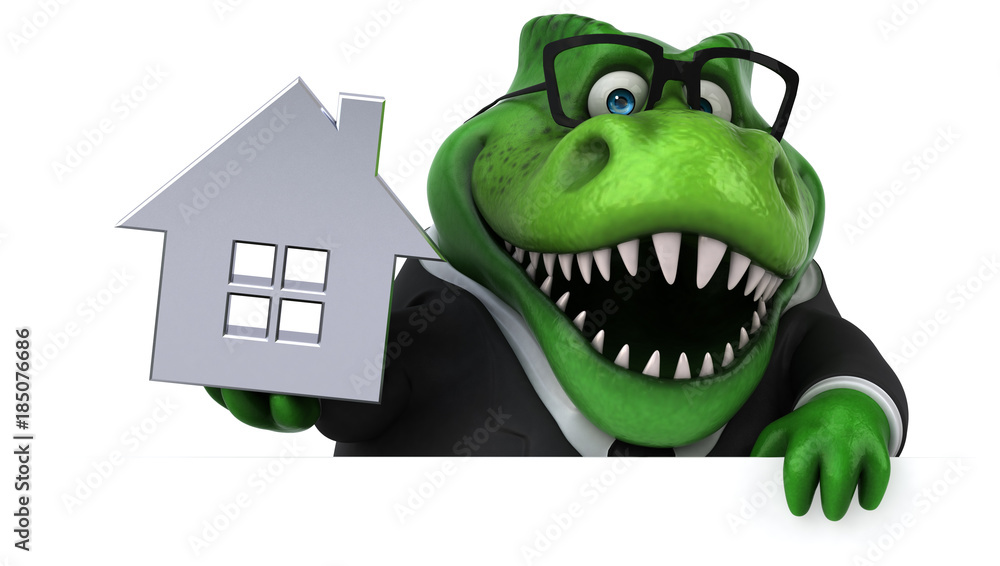 Fototapeta premium Fun Trex - 3D Illustration