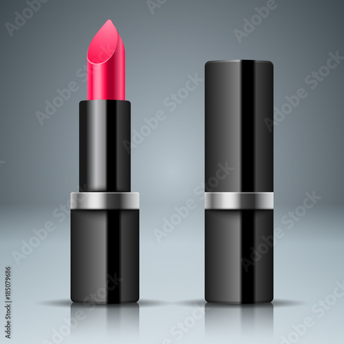 Pink pomade realistic icon.