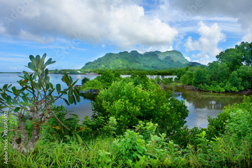 Kosrae - an island in Federated States of Micronesia.  